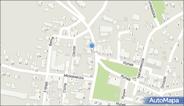 Radymno, Rynek, 34, mapa Radymno