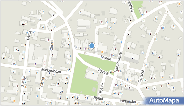 Radymno, Rynek, 6, mapa Radymno