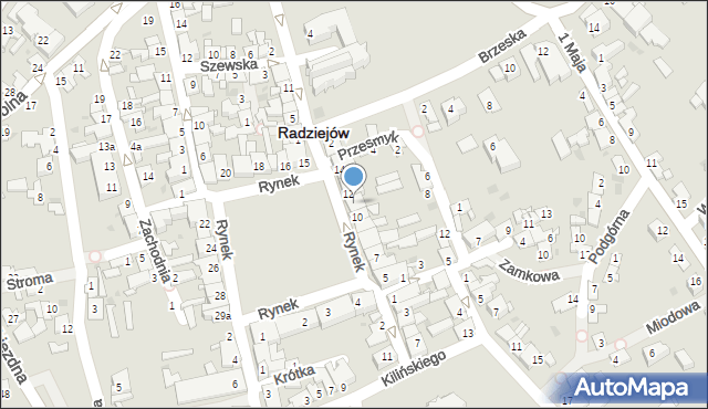Radziejów, Rynek, 11, mapa Radziejów