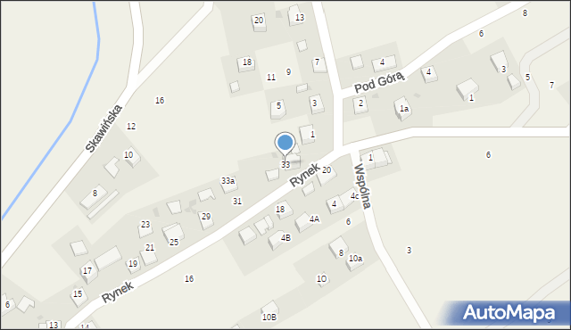 Radziszów, Rynek, 33, mapa Radziszów