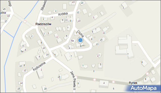Radziszów, Rynek, 6, mapa Radziszów