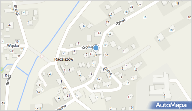 Radziszów, Rynek, 9, mapa Radziszów