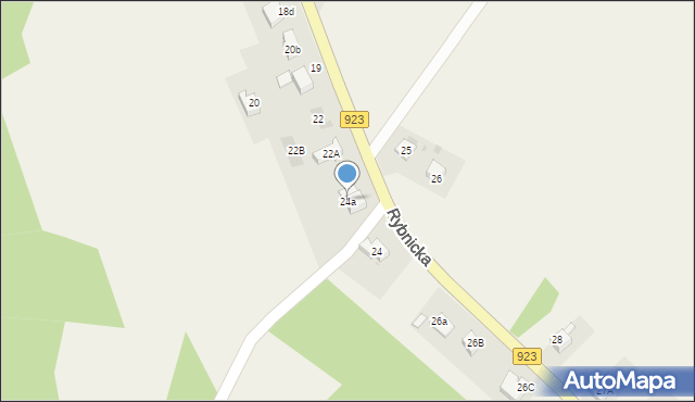 Raszczyce, Rybnicka, 24a, mapa Raszczyce