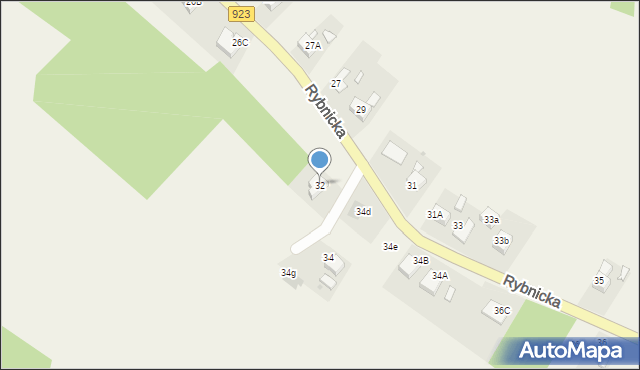 Raszczyce, Rybnicka, 32, mapa Raszczyce