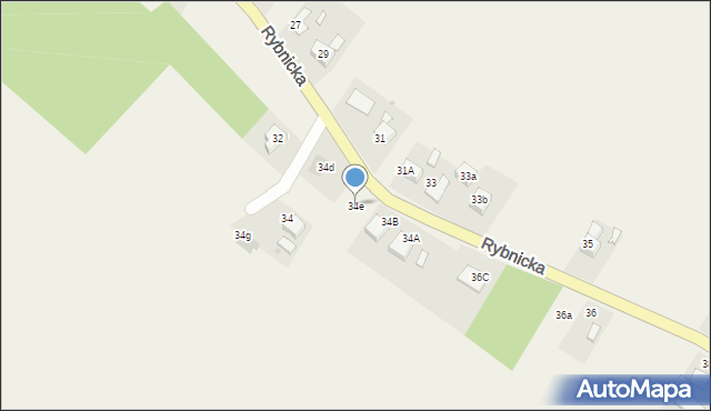 Raszczyce, Rybnicka, 34e, mapa Raszczyce