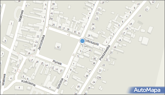 Raszków, Rynek, 2, mapa Raszków