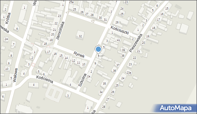 Raszków, Rynek, 7, mapa Raszków