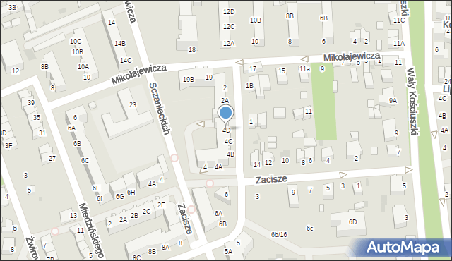 Rawicz, Ryblewskiej-Cichońskiej Zofii, 4D, mapa Rawicz