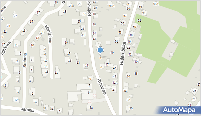 Ruda Śląska, Rybnicka, 8, mapa Rudy Śląskiej