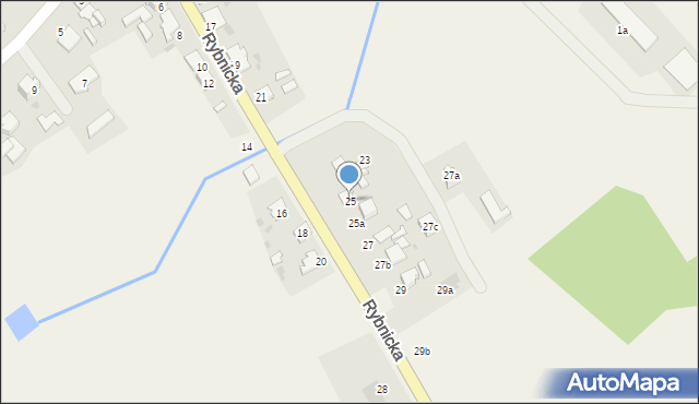 Rudy, Rybnicka, 25, mapa Rudy