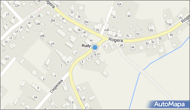 Rudy, Rybnicka, 3, mapa Rudy