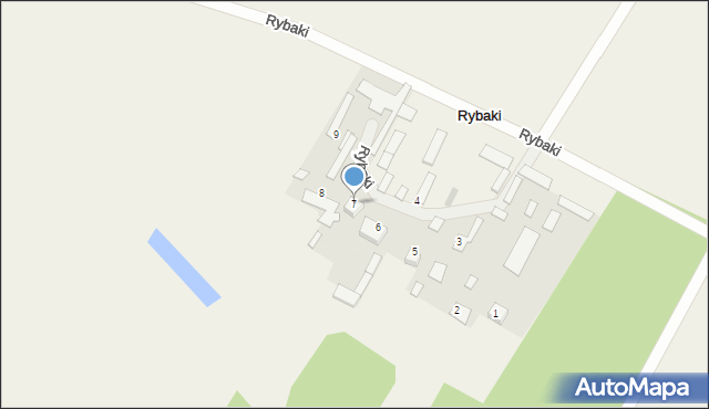 Rybaki, Rybaki, 7, mapa Rybaki