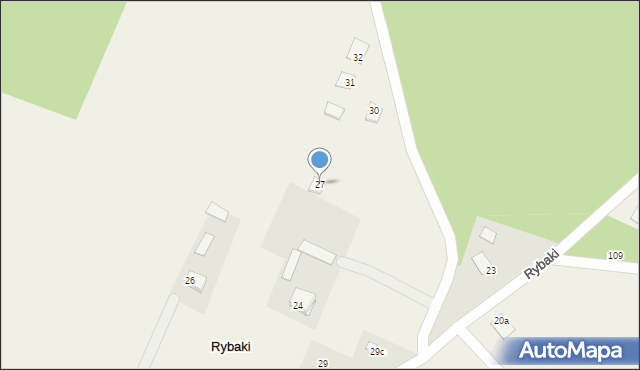 Rybaki, Rybaki, 27, mapa Rybaki