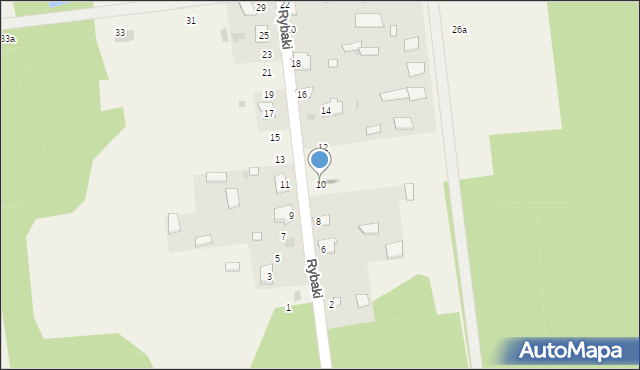 Rybaki, Rybaki, 10, mapa Rybaki