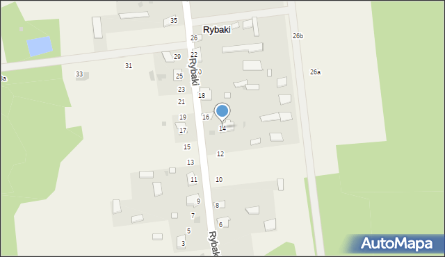 Rybaki, Rybaki, 14, mapa Rybaki