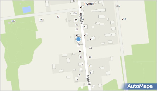 Rybaki, Rybaki, 15, mapa Rybaki