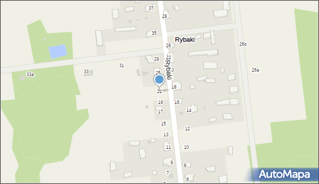 Rybaki, Rybaki, 21, mapa Rybaki