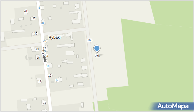 Rybaki, Rybaki, 26a, mapa Rybaki