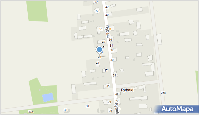 Rybaki, Rybaki, 43, mapa Rybaki
