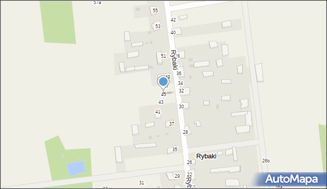 Rybaki, Rybaki, 45, mapa Rybaki