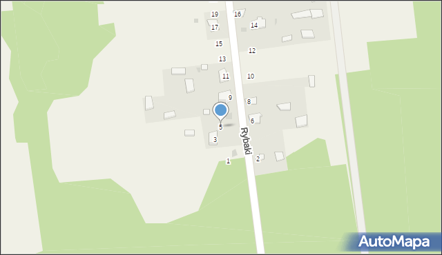 Rybaki, Rybaki, 5, mapa Rybaki