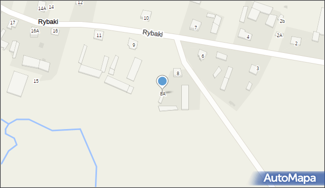 Rybaki, Rybaki, 8A, mapa Rybaki