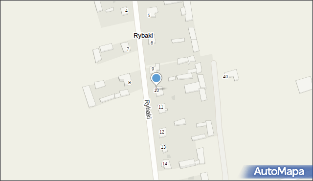 Rybaki, Rybaki, 10, mapa Rybaki