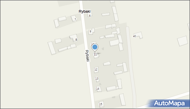 Rybaki, Rybaki, 11, mapa Rybaki
