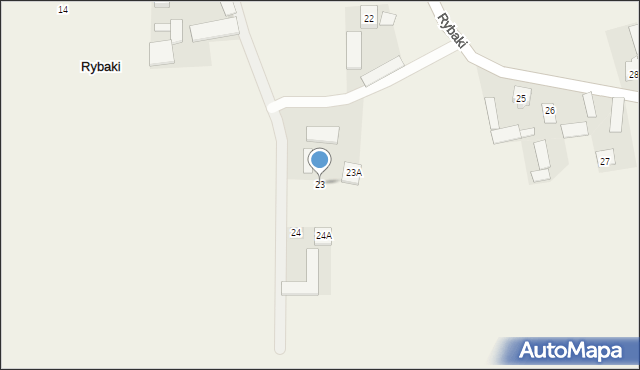 Rybaki, Rybaki, 23, mapa Rybaki