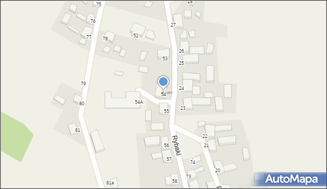 Rybaki, Rybaki, 54, mapa Rybaki