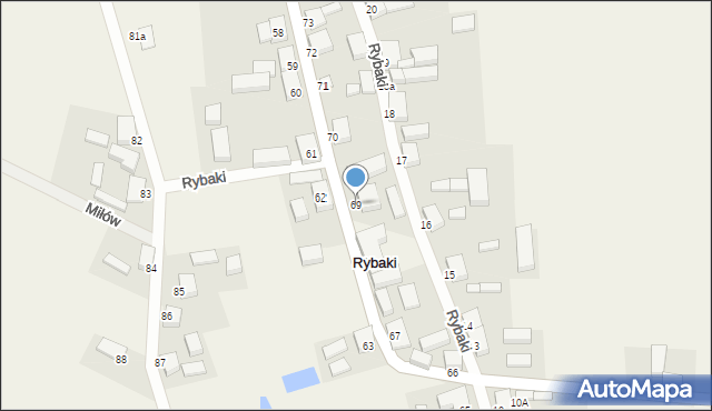 Rybaki, Rybaki, 69, mapa Rybaki