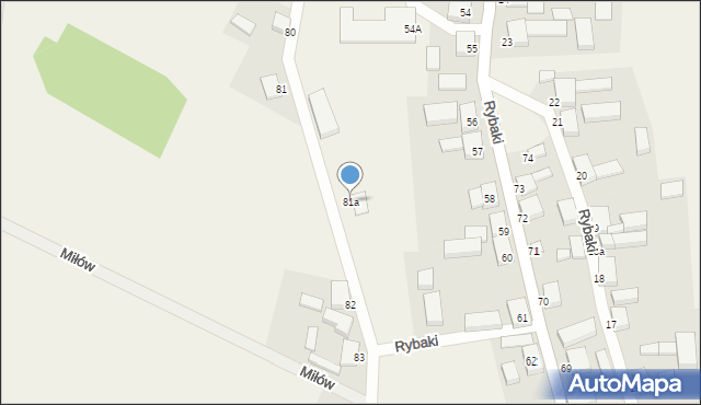 Rybaki, Rybaki, 81a, mapa Rybaki