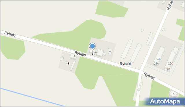 Rybaki, Rybaki, 8, mapa Rybaki