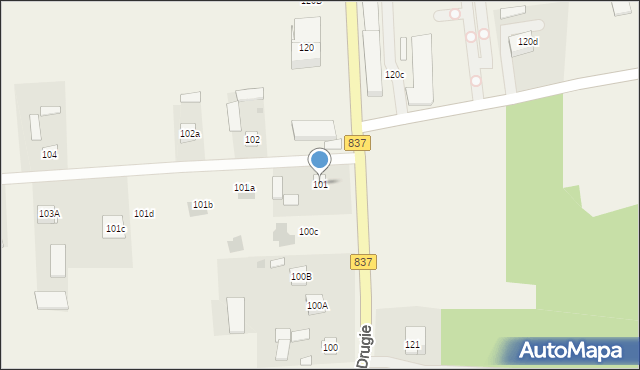 Rybczewice Drugie, Rybczewice Drugie, 101, mapa Rybczewice Drugie