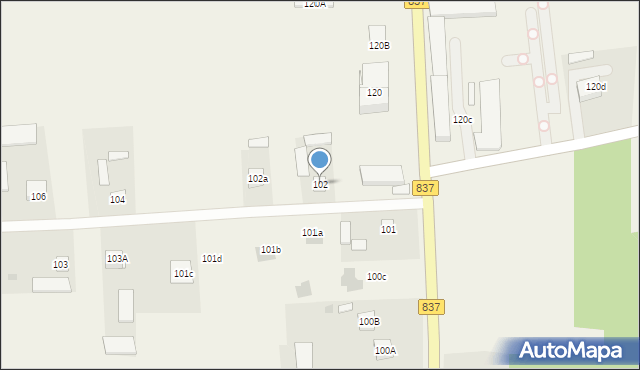 Rybczewice Drugie, Rybczewice Drugie, 102, mapa Rybczewice Drugie