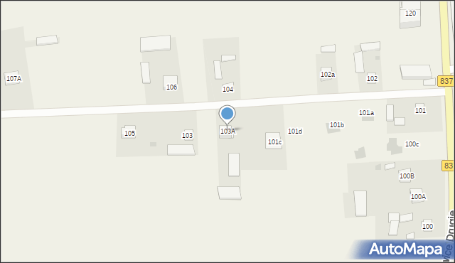 Rybczewice Drugie, Rybczewice Drugie, 103A, mapa Rybczewice Drugie