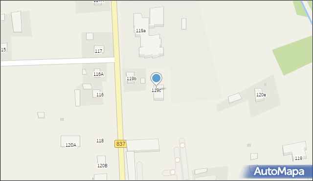 Rybczewice Drugie, Rybczewice Drugie, 119c, mapa Rybczewice Drugie