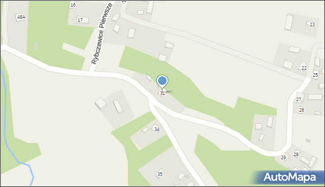 Rybczewice Drugie, Rybczewice Drugie, 31, mapa Rybczewice Drugie