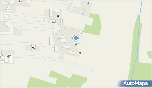 Rybczewice Drugie, Rybczewice Drugie, 60, mapa Rybczewice Drugie