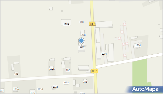 Rybczewice Drugie, Rybczewice Drugie, 120, mapa Rybczewice Drugie