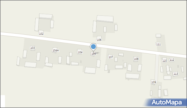 Rybczewice Pierwsze, Rybczewice Pierwsze, 105, mapa Rybczewice Pierwsze