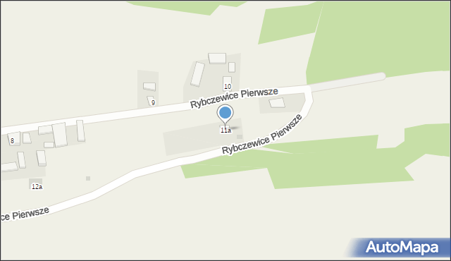 Rybczewice Pierwsze, Rybczewice Pierwsze, 11a, mapa Rybczewice Pierwsze