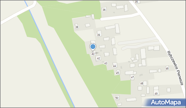 Rybczewice Pierwsze, Rybczewice Pierwsze, 41, mapa Rybczewice Pierwsze