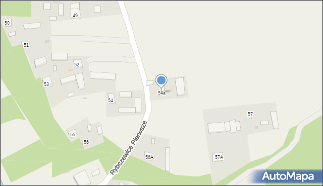 Rybczewice Pierwsze, Rybczewice Pierwsze, 54a, mapa Rybczewice Pierwsze