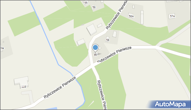 Rybczewice Pierwsze, Rybczewice Pierwsze, 60, mapa Rybczewice Pierwsze