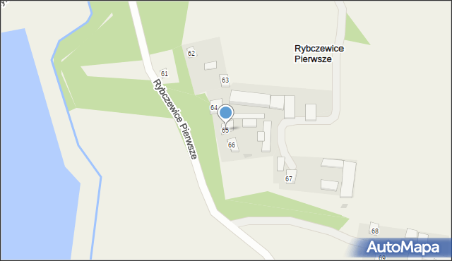Rybczewice Pierwsze, Rybczewice Pierwsze, 65, mapa Rybczewice Pierwsze