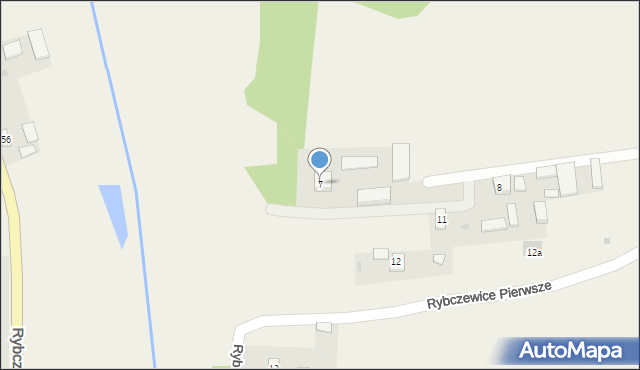 Rybczewice Pierwsze, Rybczewice Pierwsze, 7, mapa Rybczewice Pierwsze