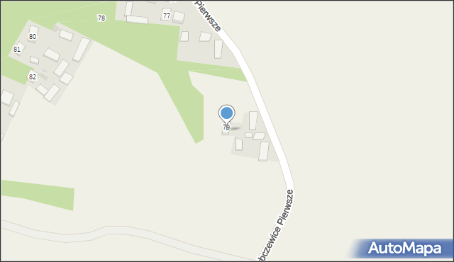 Rybczewice Pierwsze, Rybczewice Pierwsze, 79a, mapa Rybczewice Pierwsze