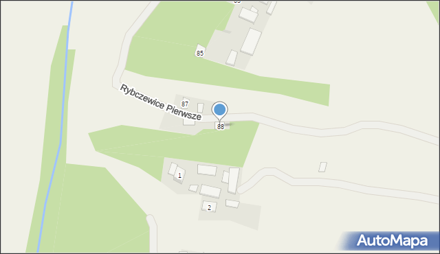 Rybczewice Pierwsze, Rybczewice Pierwsze, 88, mapa Rybczewice Pierwsze