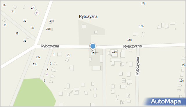 Rybczyzna, Rybczyzna, 15, mapa Rybczyzna